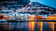 Cidade de Bergen na Noruega. Crédito: Freepik