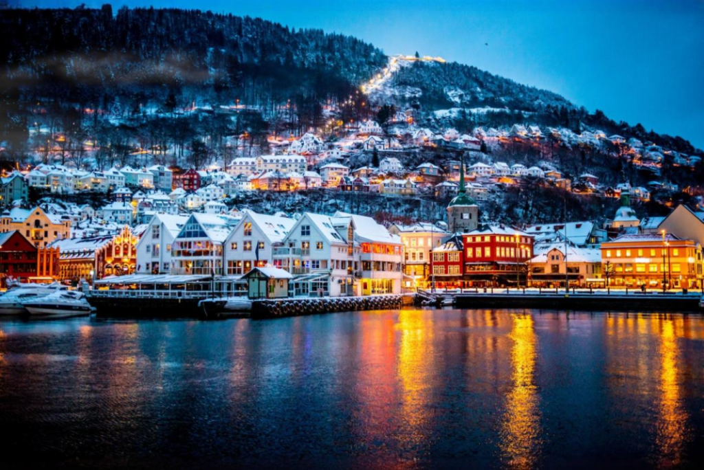 Cidade de Bergen na Noruega. Crédito: Freepik