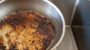 Kitchen Failures Mix 1 cup with water and boil in a burnt pot. The burn will go away on its own and the dish will be as good as new. A way to clean a burnt pot