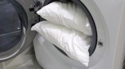 Washing bedding After such washing, the pillows will be as good as new. Just 1 cup of this product and they will be clean and fluffy. Washing pillows