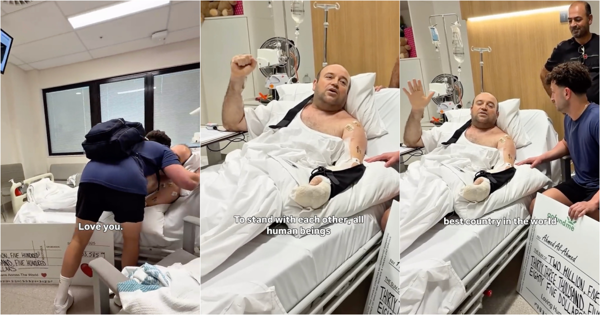 Sydney attack hero receives €1.4 million donation as he recovers in hospital