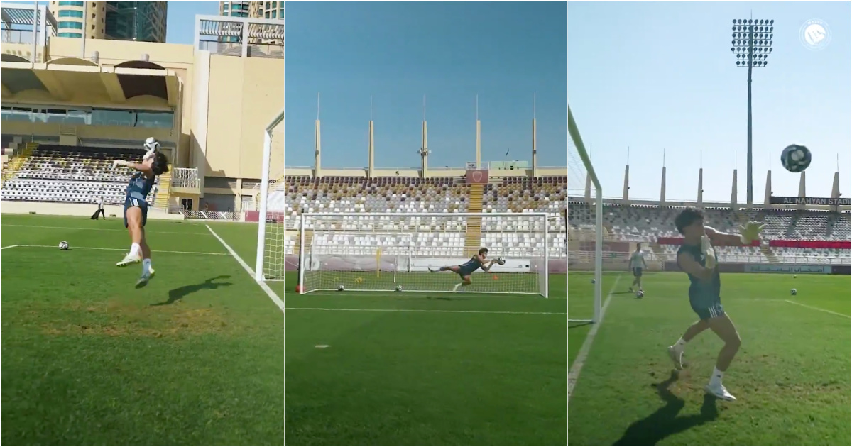 João Félix surprises and takes on the role of goalkeeper during Al Nassr training
