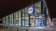 Espaço comercial da cadeia de supermercados Lidl. Crédito: DR