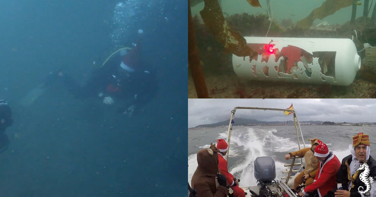 Portuguese diver maintains unique tradition by installing nativity scenes at the bottom of the sea