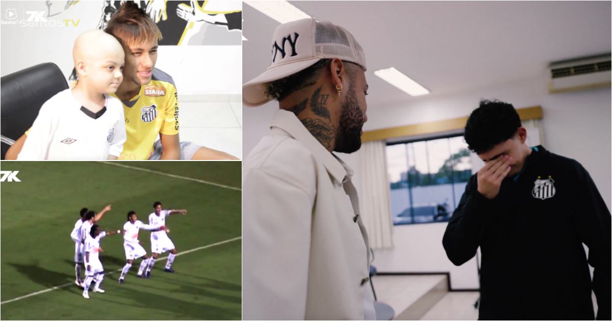 Neymar meets again 13 years later with the “dancing boy” who beat leukemia