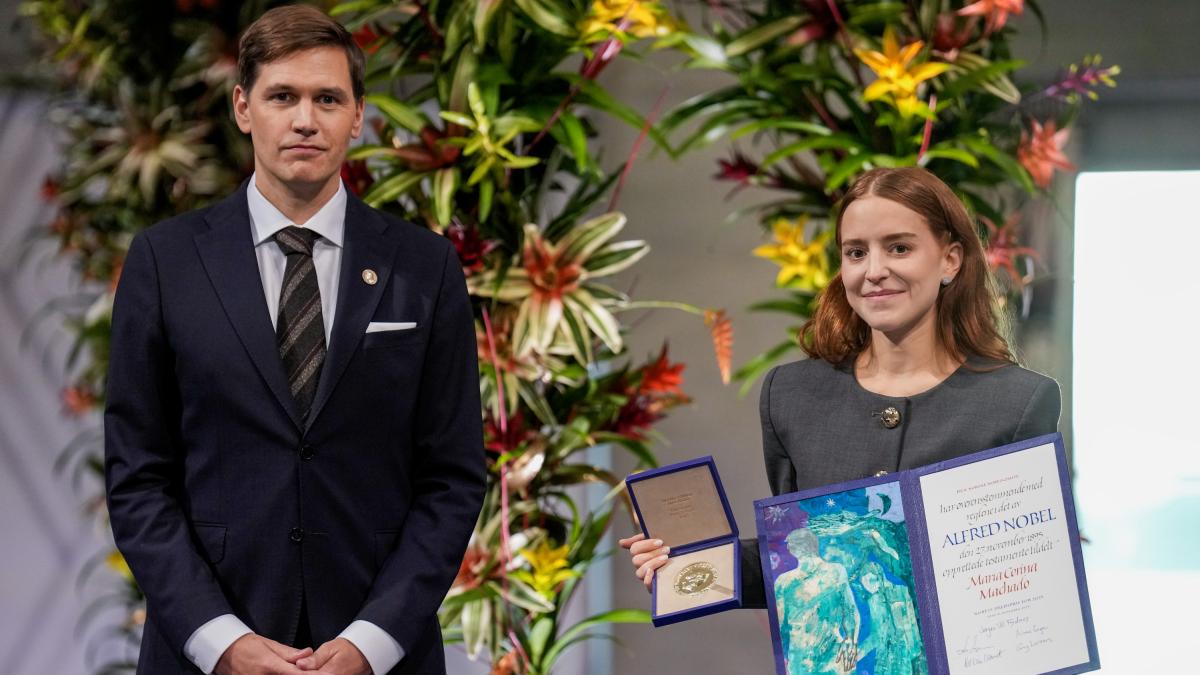 The daughter of the opposition Corina Machado receives the Nobel Peace Prize in her name: "My mother never breaks her promises"