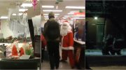 Santas rob supermarket to help the poorest in Canada