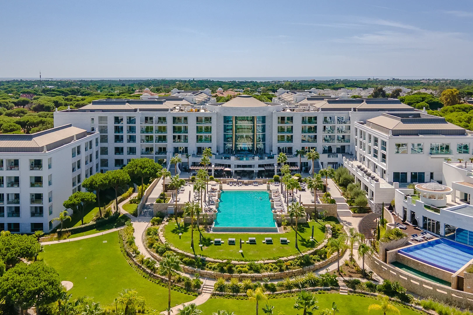 Vista geral do hotel Conrad Algarve, na Quinta do Lago.