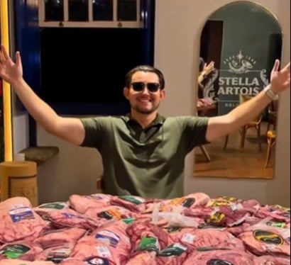 Man wins promotion to get whatever he wanted in supermarket and takes more than R$6,000 worth of products