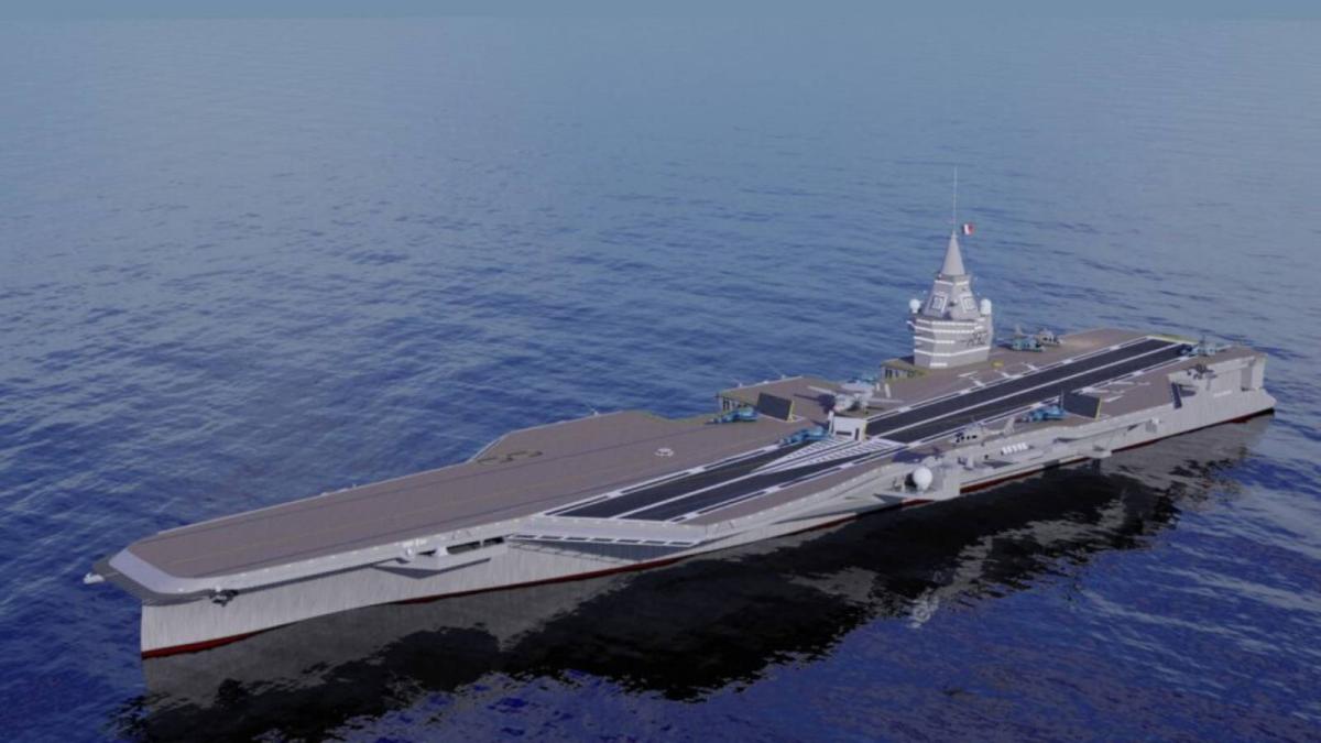 Construction of the largest warship in Europe begins: 310 meters capable of displacing 78,000 tons