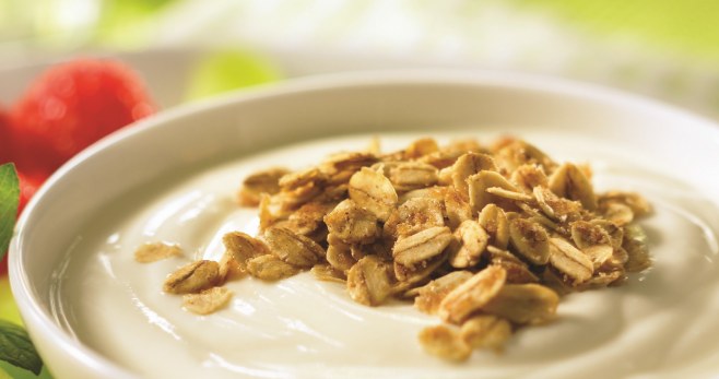 Add oat bran/press materials to the skyr