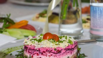 I cook beets and eggs, add herring. This Epiphany salad is my hit