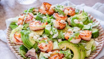 A very healthy party salad. A perfect dish for carnival house parties