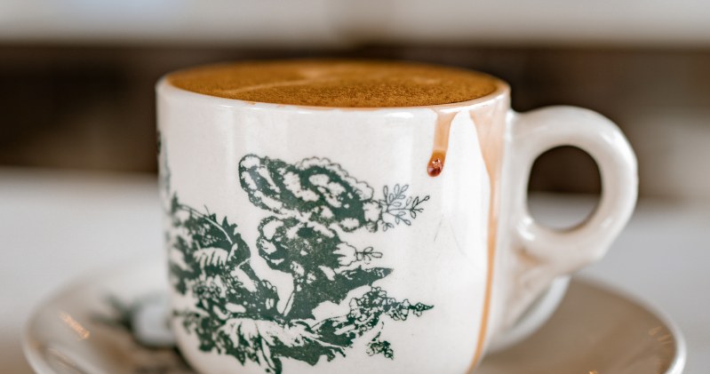 Do it with a cup. You will ensure your happiness for the whole year