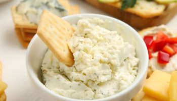 Spread on bread and serve with vegetables. Recipe for cheese sandwich spread