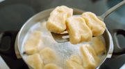 This is one of the simplest recipes for dumplings. You will make them with four ingredients