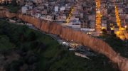 Sicilian city literally on the edge of the abyss. Hundreds of families evacuated