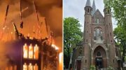 Fire destroys historic church in Amsterdam