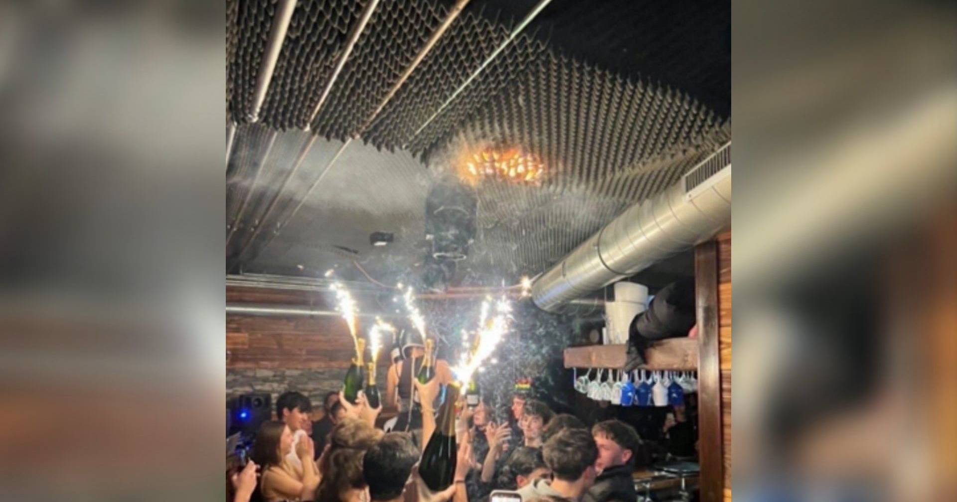 The image that is going around the world: the moment the fire started at the ski resort in Switzerland