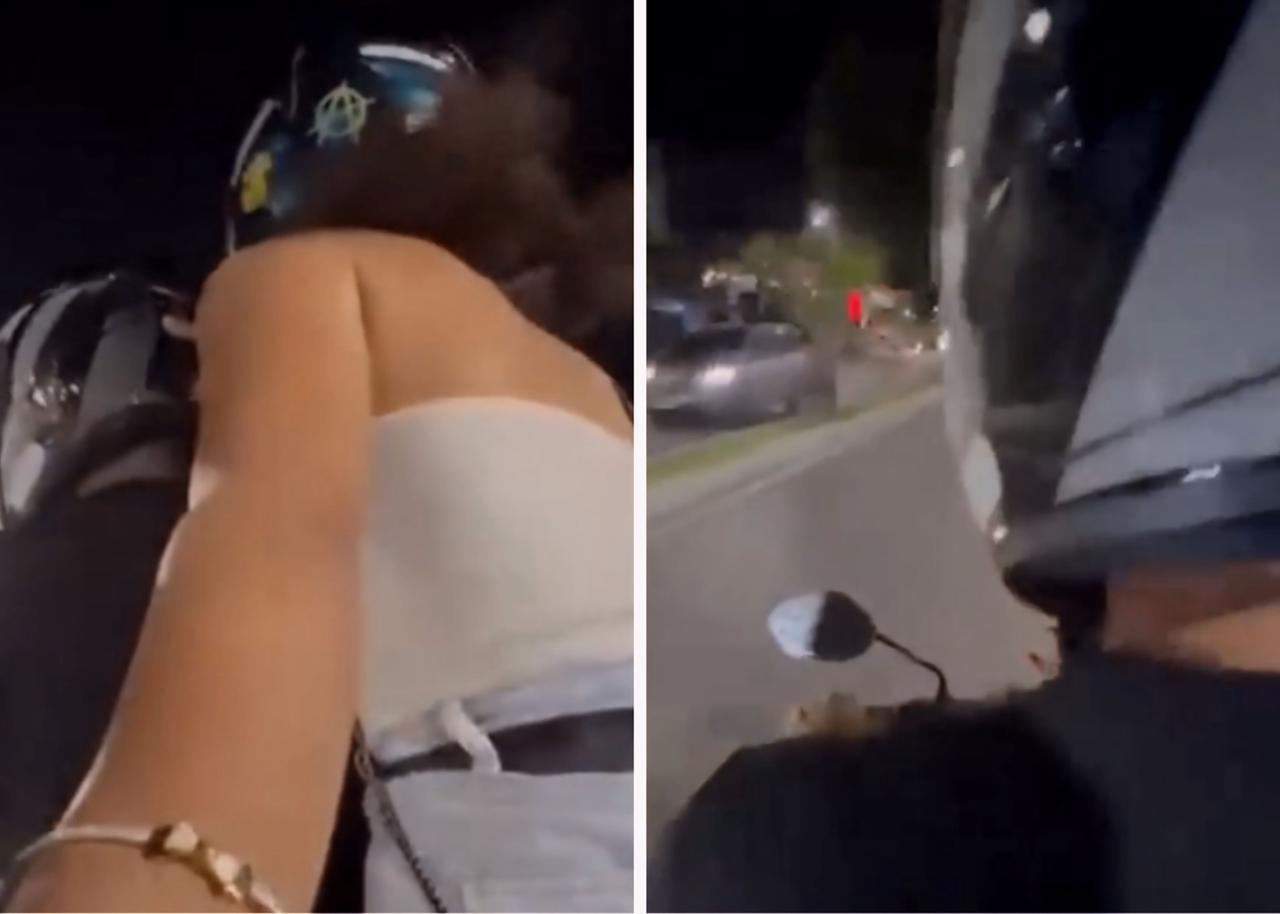 Young man has his cell phone stolen while he was producing content on his motorbike; watch the video