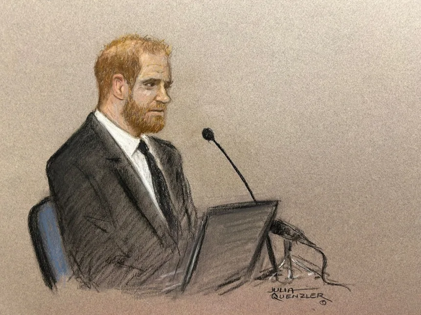 Prince Harry gets emotional in court over the "true hell" Meghan's life has become
