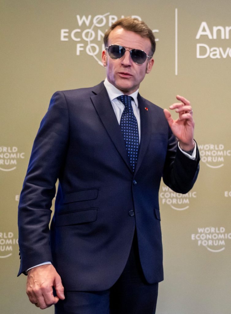 Why Macron Wore Glasses at Davos - The 'Eye of the Tiger' Reference
