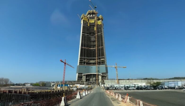 The new tallest building in the world is very close to making history