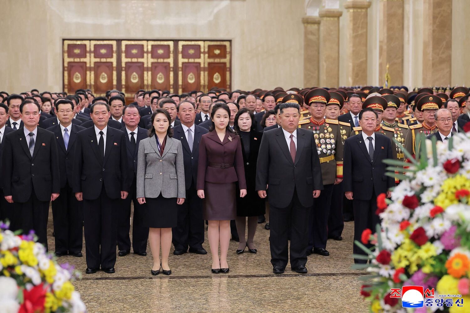 Kim Ju-ae went to Kumsusan to visit her great-grandfather. North Korea prepares 4th generation of dictators