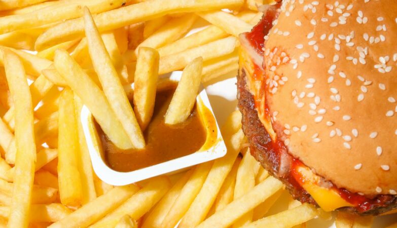 McDonalds fries and sauce