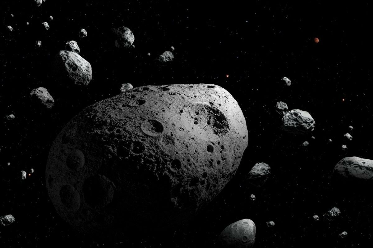 The asteroid with the fastest rotation ever discovered. It should be destroying itself