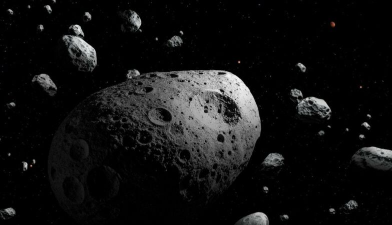 The asteroid with the fastest rotation ever discovered. It should be destroying itself