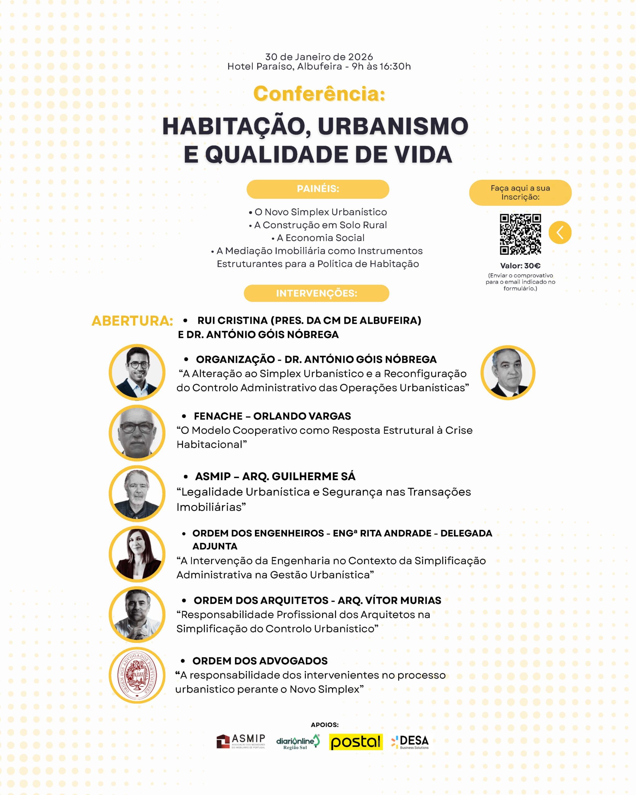 Registration open for conference in Albufeira on Novo Simplex Urbanístico