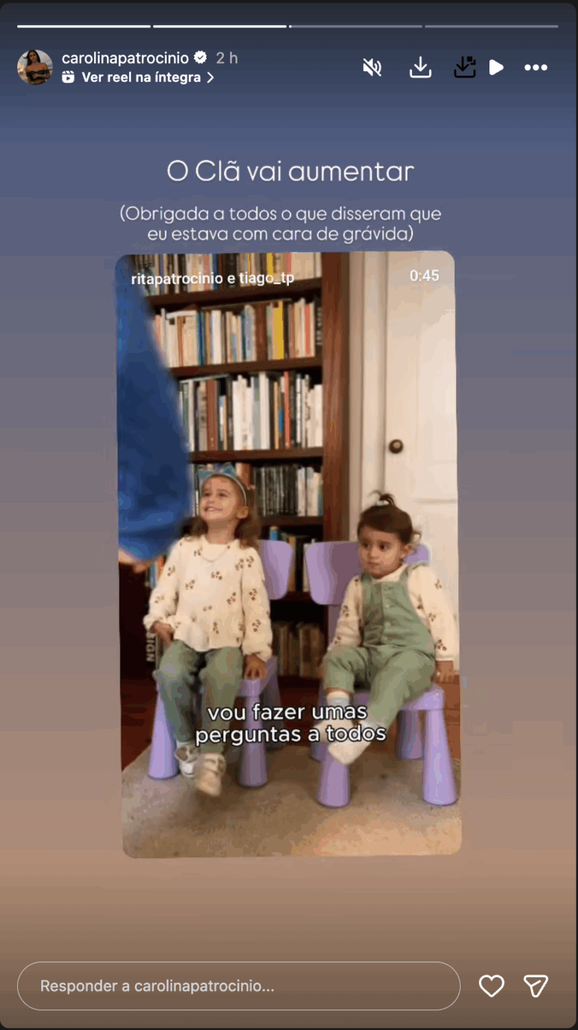 Oops! Carolina Patrocínio leaves a 'message' after her sister's pregnancy: “They said she looked like…”