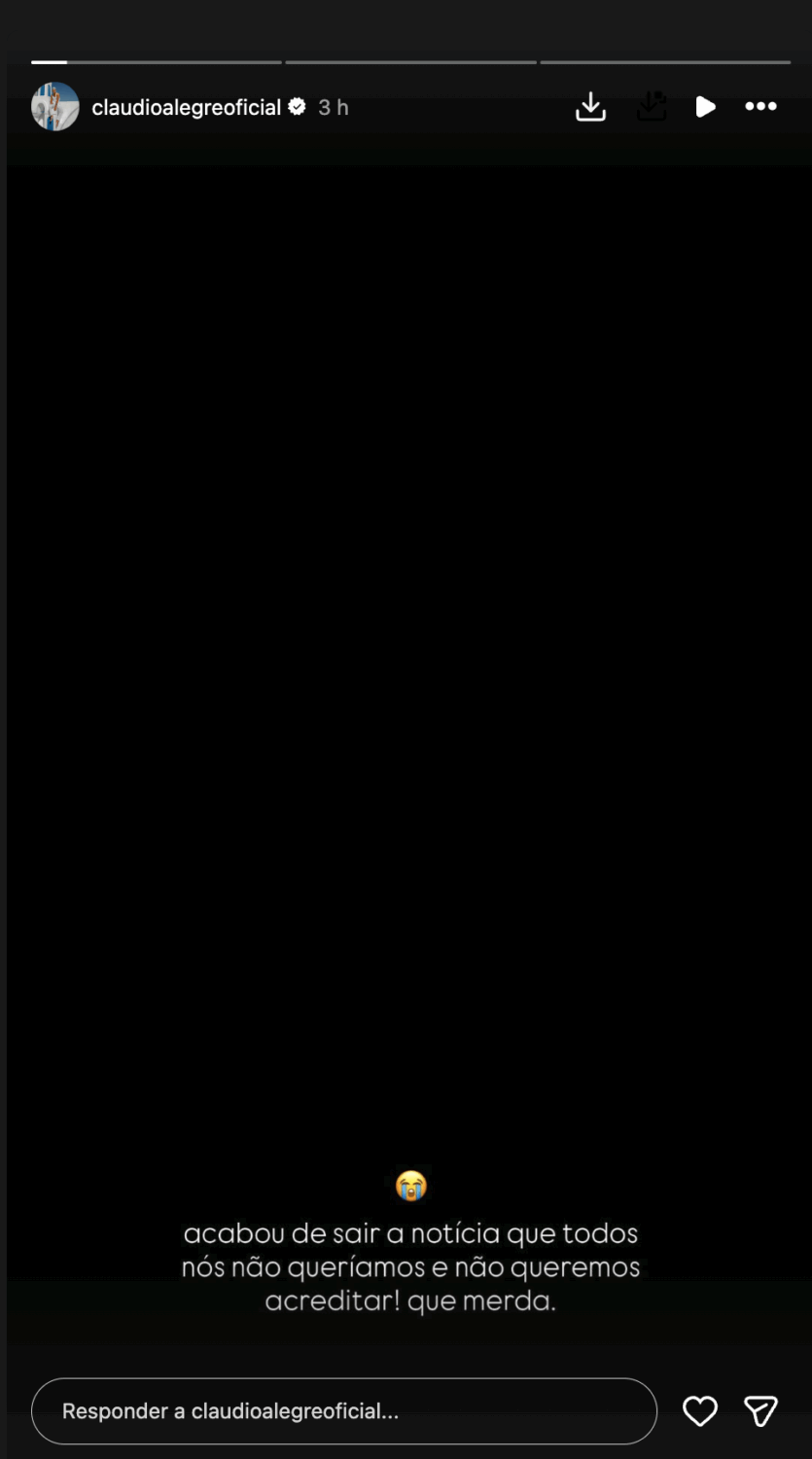 Cláudio Alegre says goodbye to Maycon Douglas: “May you have the rest you deserve…”