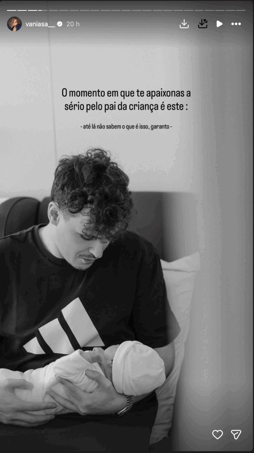 Vânia Sá shows her boyfriend with her daughter on his lap and leaves a 'guarantee': “The moment you truly fall in love…”