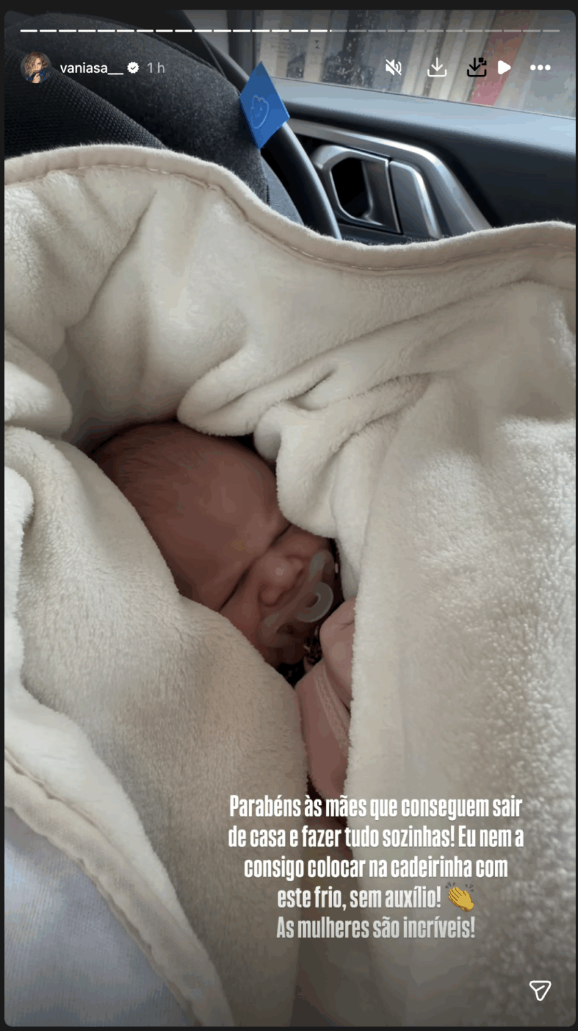 Vânia Sá highlights 'help' in the postpartum period: “Congratulations to the mothers who can do everything alone…”