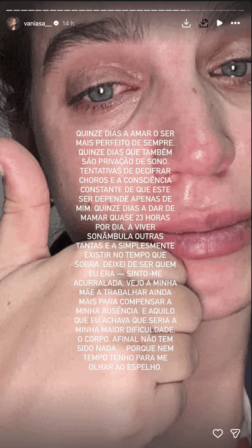 “It’s getting used to badly.” Vânia Sá receives criticism about “treating” her daughter and responds to the lyrics