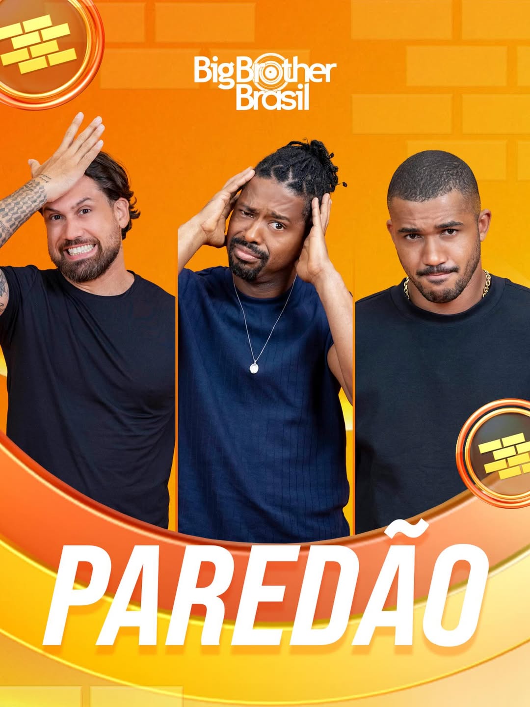 Brígido, Leandro and Matheus compete to stay on the second wall of BBB 26