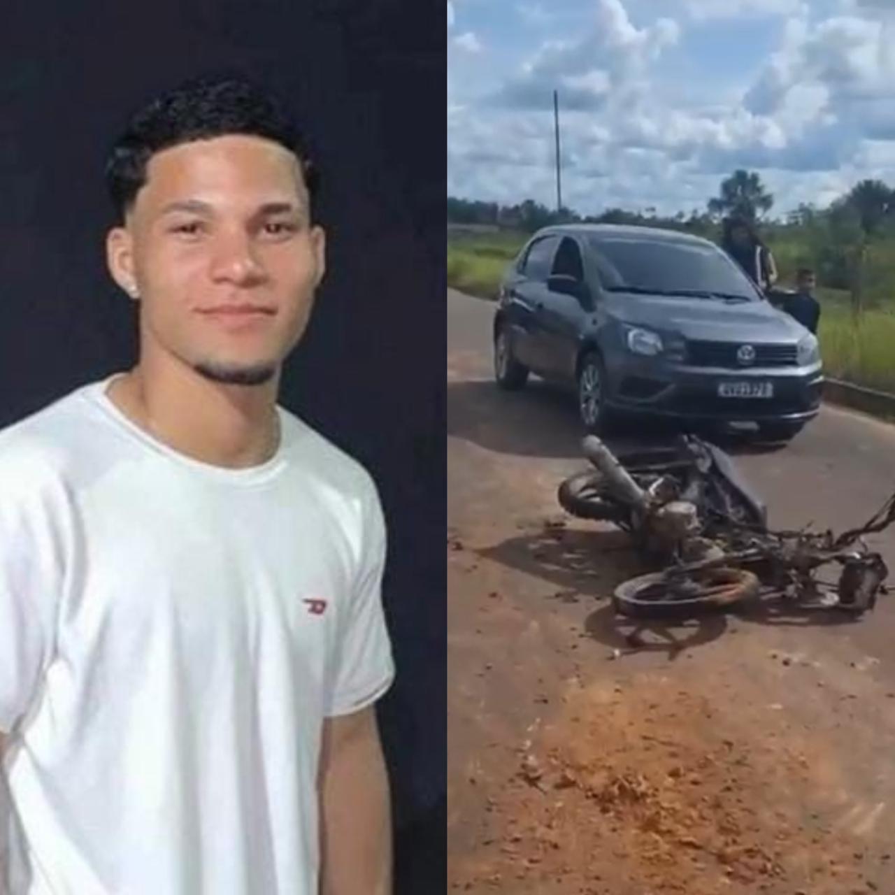 Motorcyclist aged just 22 dies after serious accident on a branch line in the interior of Acre