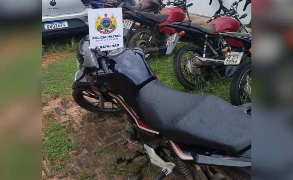 Military Police recover stolen motorcycle after chase in the capital of Acre