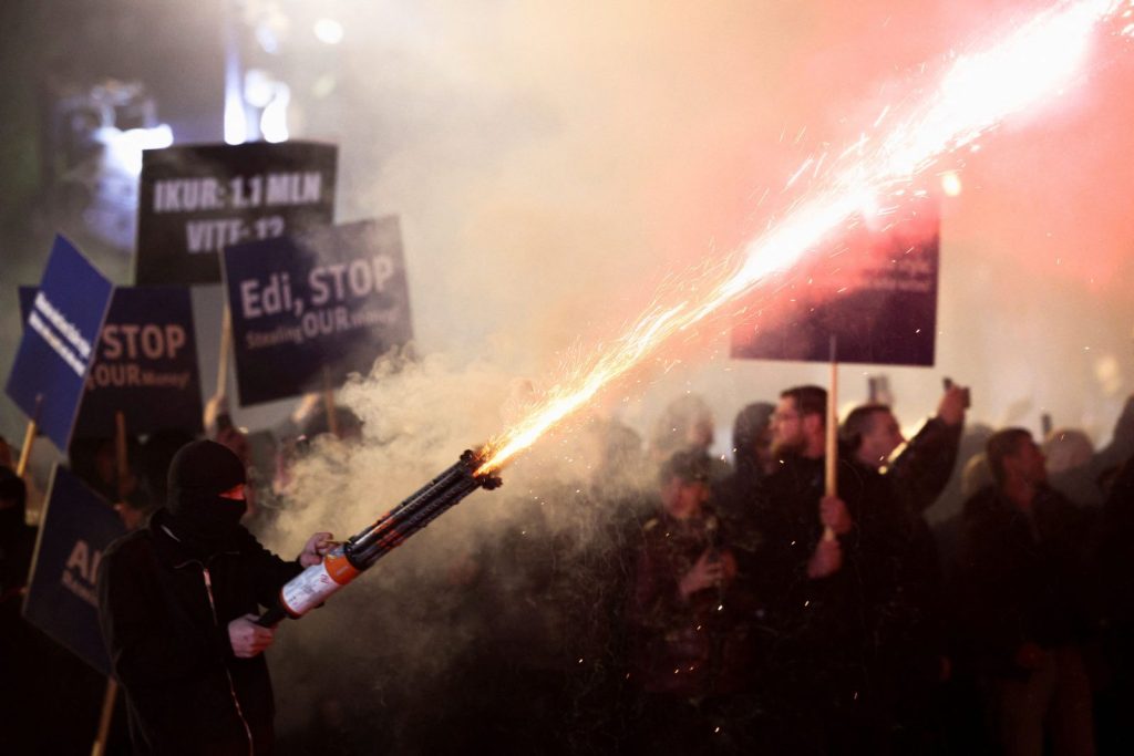 Albania: Incidents in a demonstration against Rama