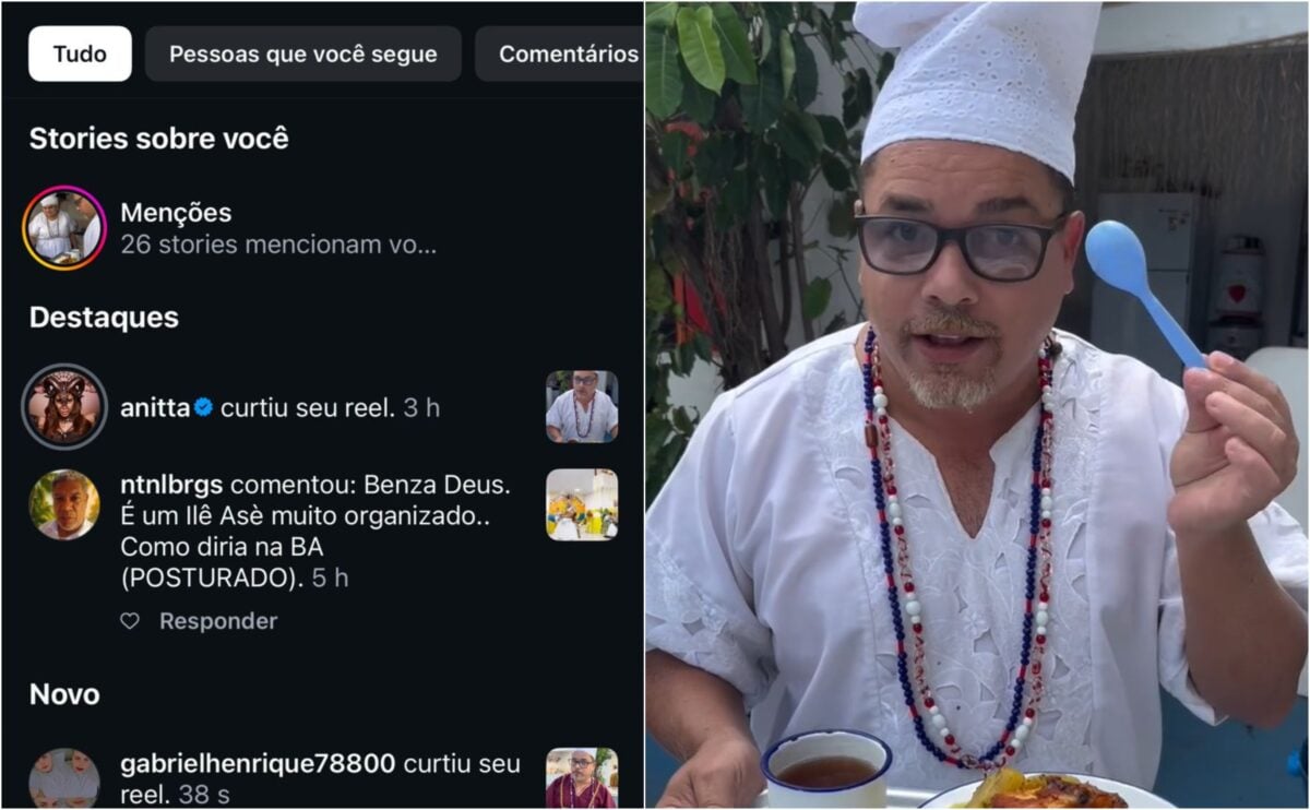 Pai de santo from Acre draws Anitta's attention when defending the modernization of Candomblé