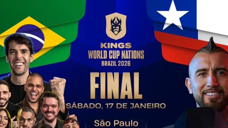 Qual horário começa Brasil x Chile na final da Copa do Mundo da Kings League? image