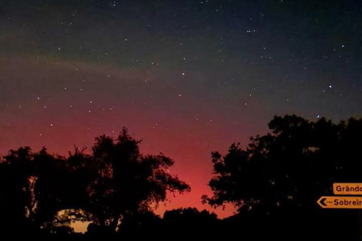 Northern lights seen in Portugal, after a huge solar storm hits the planet
