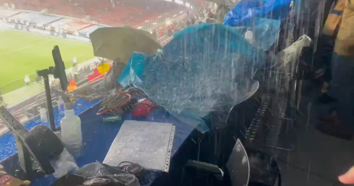 Intense rain causes infiltrations in the renovated Camp Nou