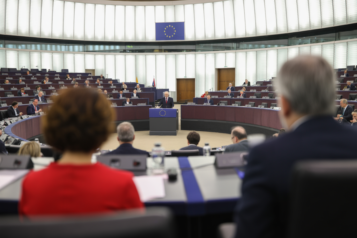 Parlamento Europeu. Crédito: Freepik AI