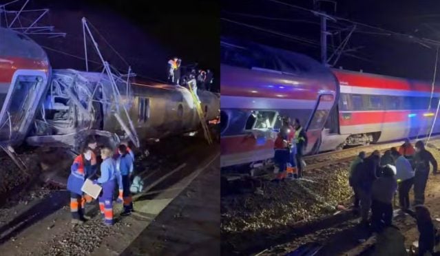 Collision between high-speed trains leaves 39 dead and dozens injured