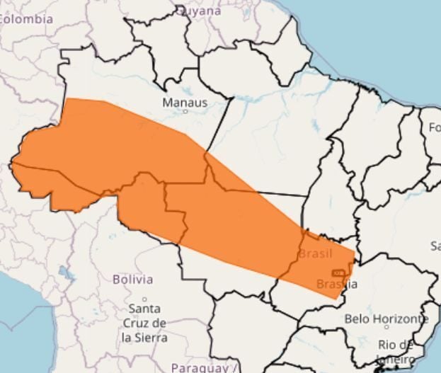 Acre receives orange alert due to risk of heavy rain and winds of up to 100 km/h