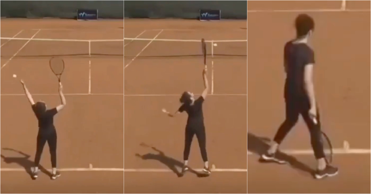 Amateur player received a wildcard and played professional tournament without knowing how to serve