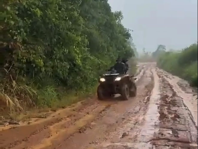 Rural Patrol faces rain and difficult-to-access branch lines to ensure safety for residents in the interior of Acre